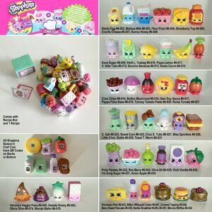 Huge Shopkins Season 6 Chef Club Lot – 40 Shopkins + Recipe Box + Card!
